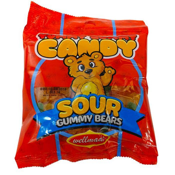 Wellmade Sour Gummy Bears (125g) - Papaya Express